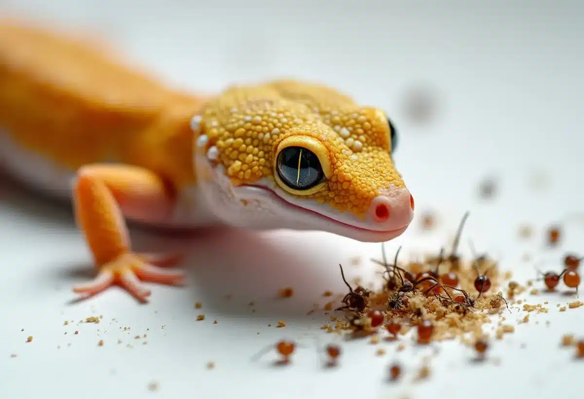 Crottes de gecko : indices de leur régime alimentaire